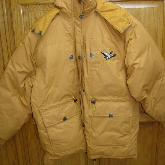 TRIPLE F.A.T.HOODED PUFFER COAT/JACKET L BRN(2) - Picture 1 of 12
